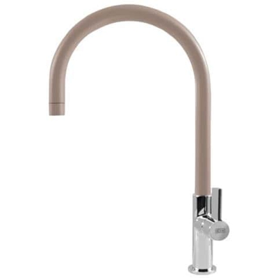 Miscelatore Monocomando con Canna Alta Girevole Volta in Tortora 43