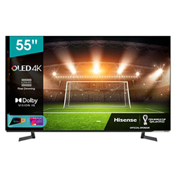 Hisense 55" OLED 4K 2021 55A81G, Audio Dolby Atmos 60W, Smart TV VIDAA 5.0, HDR Dolby Vision IQ, Controlli vocali Alexa/Google Assistant, Tuner DVB-T2 precio