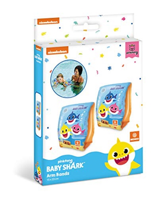 Mondo Mondo-16888 Toys-Baby Shark Arm Bands-Braccioli di Sicurezza Materiale PVC-Adatti a Bambini da 2 a 6 Anni con Peso 6-20 kg-16888, Multicolore, 1