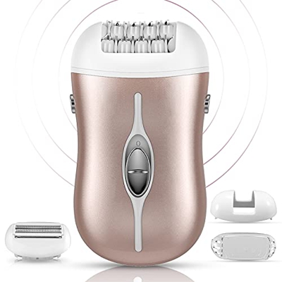 ElectriBrite - Epilatori da donna, ricaricabili senza fili, per donne tra cui testa rasoio elettrico, kit di rimozione dei peli per il viso, bikini e 