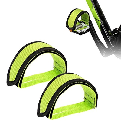 ZONSUSE Cinghie per Pedale della Bicicletta, BMX Ciclismo Antiscivolo Pedale Punta Clip Doppia Cinghia Magica Cintura di Fissaggio Cintura, per Pedali