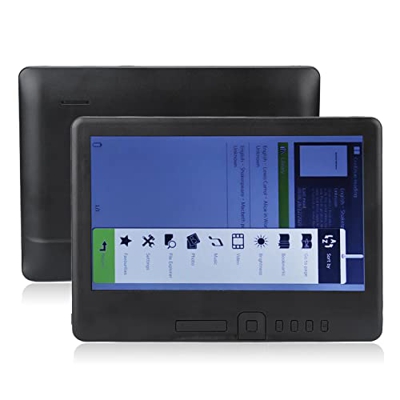 Cryfokt Lettore Elettronico Ereader Portatile LCD TFT a Colori da 7 Pollici EBook con Schermo 16:9 con Orologio, Segnalibri, Presentazione (capovolgim
