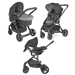 Chicco Duo Passeggino Urban Plus, da 0 Mesi a 15 kg, Con Seggiolino Auto Fix Gr 0+ Incluso, con Navicella semirigida, Seduta Reversibile, Chiusura Com precio
