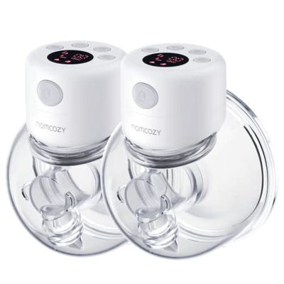 Momcozy Tiralatte Elettrico S12, Display LCD, Silenziosa e Indolore, 2 Modalità e 9 Livelli Aspirazione, Tira Latte Neonati Elettrico, Portatile, 24 m