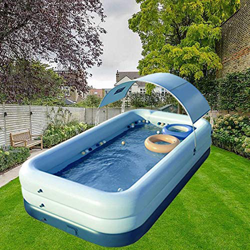 Fayelong Piscina Gonfiabile Con Tettoia Piscina Portatile Fuori Terra Per Neonati, Bambini, Adulti Piscina Gonfiabile Per Giardino Di Famiglia características