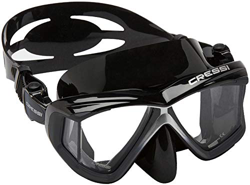 Cressi Liberty Quattro Mask - Maschera per Immersioni e Snorkeling con Vista Panoramica 4 Lenti in Vetro Temperato, Nero/Grafite/Argento características
