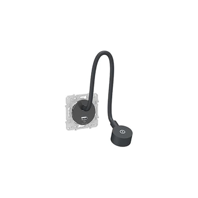 Odace - Lettore e-book con presa USB, 2,1 A, colore: Antracite