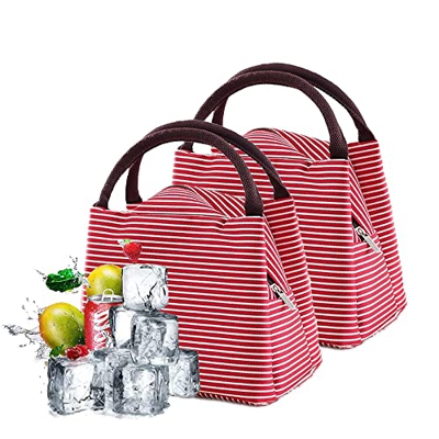 Anyingkai 2pcs Borsa Termica Pieghevole,Borsa Isotermica da Pranzo,Borsa Isotermica,Borsa Frigo da Ufficio,Borsa Termica Pieghevole Pic Nic,Borsa Term