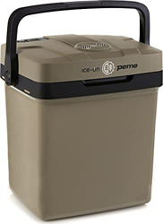peme, frigo box 27 litri, rinfresca e scalda, frigo box termoelettrico, minifrigo 12 volt e 230 volt, auto e campeggio, colore terra en oferta