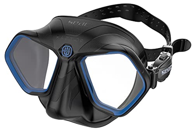 Seac Raptor, maschera Low Volume per Apnea e Pesca Subacquea, in silicone di alta qualità