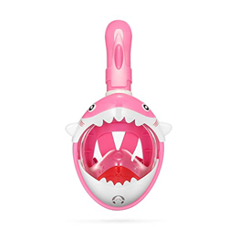 Maschera da Snorkeling Bambini, 180° Visuale Panoramica Immersioni Anti Appannamento e Infiltrazioni Design Mare Maschere Subacquea características
