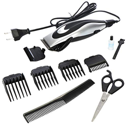com-four® Set tagliacapelli da 10 Pezzi, tagliacapelli e regolabarba, Diversi Accessori, Alimentazione elettrica, per Acconciature Corte e pulite (10  características