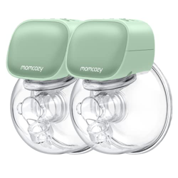 Momcozy Tiralatte elettrico a mani libere indossabile, tiralatte potente, 2 modalità 5 marce, cura per la salute della madre e del bambino, 24 mm (ver precio