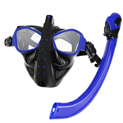 TOSSPER Snorkels Mask Non Nebbia Non-Perdita Design Completo del Viso Snorkeling Maschera Subacquea Attrezzatura per Nuoto Sport Acquatici precio