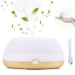 Umidificatore Diffusore in silicone Diffusore pieghevole portatile USB iKiKin 200ml con 4 colori di luce a LED per casa, ufficio, spa, camera da letto en oferta