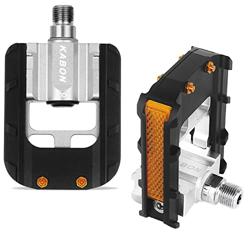 KABON Pedali pieghevoli per bicicletta, pedali pieghevoli con alluminio, pedali universali da 9/16 pollici antiscivolo per bici pieghevole, bici da st en oferta