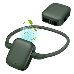 Dadanism Hanging Neck Fan, Ventilatore da Collo con Clip da Cintura Girevole a 360° Ricaricabile Mini USB Piccolo Potente 3 Velocità per Campeggio Est precio