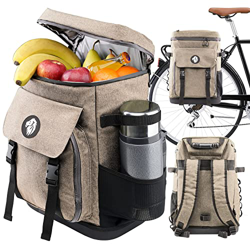 KHALISIA Borsa termica 3 in 1 per portapacchi da bicicletta, borsa da picnic, borsa termica per il pranzo, borsa termica per mantenere il freddo e il  en oferta
