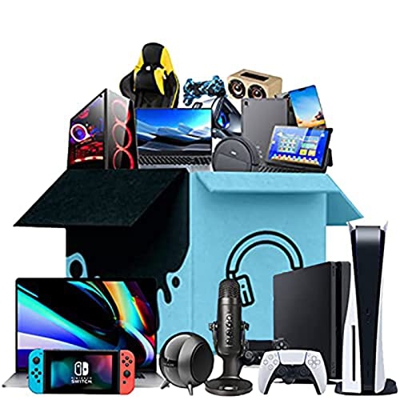 RFTGB Lucky Pack Amazon Liquidation Box Disponibile Orologi elettronici Smart Box elettronici elettronici, telecamere, Cuffie Bluetooth, Tutto è Possi