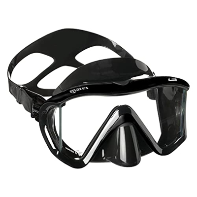 Sport Eder Mares i3 - Maschera subacquea con lenti (nero)