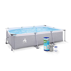 OOZE ACQUA BOX Piscina Fuori Terra da Esterno 300x207x65 cm, Piscina Rettangolare con Struttura in Acciaio per Giardino, Piscina Rigida per Adulti e B características