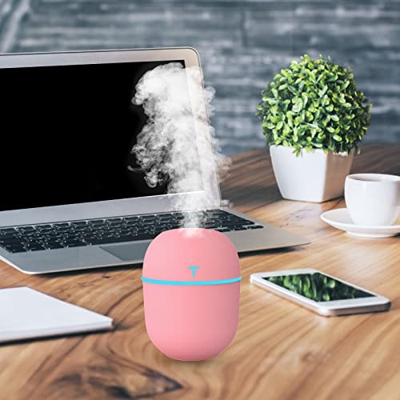 S SMAUTOP Mini umidificatori Portatili, 220ML Cool Mist Umidificatore ad ultrasuoni Aroma Essential Air Vaporizzatore Diffusore USB Mist Mist Maker