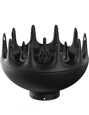XTAVA Black Orchid Large Hair Diffuser - Enhance & Define Your Curls & Waves - Maximise Results with 3D Multi-Prong Design & Advanced Airflow