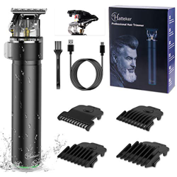 Hatteker Regolabarba Electric Pro Li - Tagliacapelli a T per uomini e donne, a batteria, impermeabile, ricaricabile tramite USB, colore: nero características