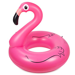 Olycism Fenicottero Gonfiabile Galleggiante con portabevande e kit di toppe Flamingo Gonfiabile Piscina Giocattolo Estate Gonfiabile Lettini e giochi  en oferta