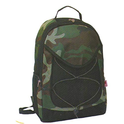 Zaino Borsa Termica Termico Frigo da 15 LT Litri Capiente per Spiaggia Mare Campeggio Picnic Escursioni Outdoor Mimetico Camouflage (Verde Militare)