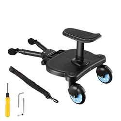 ETmate Pedana Passeggino Universale con Sedile, Tavolette Portatili per Passeggini, con cinghia di sospensione,Design Stabile a due Ruote, Accessori p características