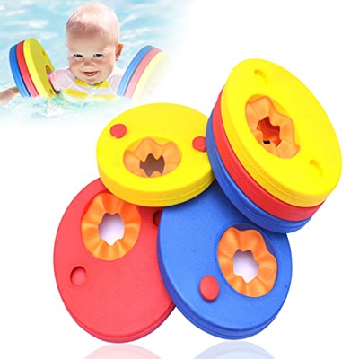 ALNILK Braccioli Bambini 1-9 anni 6 Pezzi, Dischi per Bambini Nuoto EVA Dischi da nuoto Bracciale per Bambini Galleggiante, Dischi Galleggianti Strume