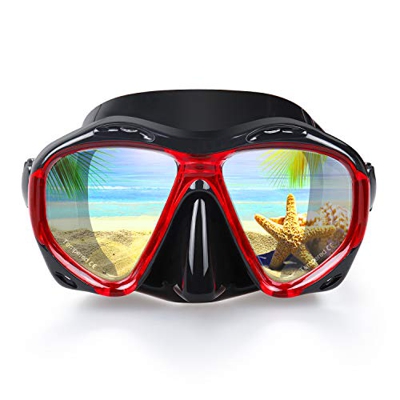 Maschera subacquea per snorkeling, Maschera da nuoto HD, Occhialini da sub antiappannamento, Maschera da sub per adulti Occhialini da nuoto per giovan
