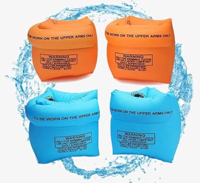 MIRFURT 4pcs Braccioli Bambini 5 anni,Bracciali Gonfiabili da Nuoto Galleggiante Braccioli ,Braccioli di Sicurezza per Bambini,Bracciali Gonfiabili pe