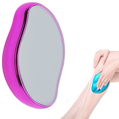 Magic Crystal Hair Remover, Crystal Hair Eraser Glass Hair Removal Tool, Strumento per La Rimozione dei Peli Esfoliante Indolore, Gentle Hair Removal,