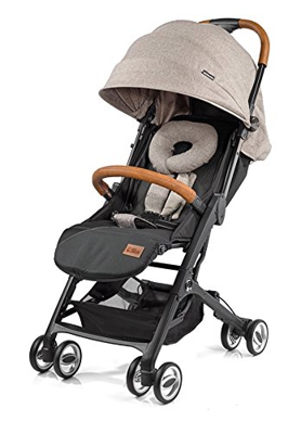 smiloo Cuby valigia Buggy con funzione sdraio Camel screziato