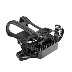 Pedali SPD, pedali con cinghia regolabile, pedali, pedaliera per bicicletta, pedali, da interni, adatti per spinning, cyclette e tutte le bici da inte en oferta