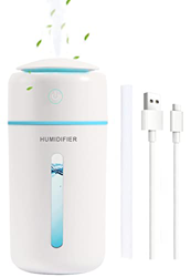 MeYuxg Umidificatore 350ml, Umidificatore Mini USB, Umidificatore Portatile con Spegnimento Automatico, con Luci Notturne a 7 Colori, Adatto per l'asi precio
