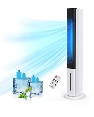 Cooler portatile Air Cooler 40° Oscillation, Ultra Quiet Evaporative Cooler for Room Home Office