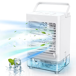 LORDSON Condizionatore Portatile da 800ml, Condizionatore D'Aria Purificatore Umidificatore, 3 Velocità & 4 Impostazioni di Temporizzazione Condiziona características