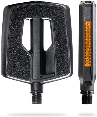 AARON Urban - Pedali Bicicletta con Cuscinetti a Sfera sigillati - con Tape Antiscivolo sostituibile - Design Flat per Bici elettrica, da Trekking, Ci
