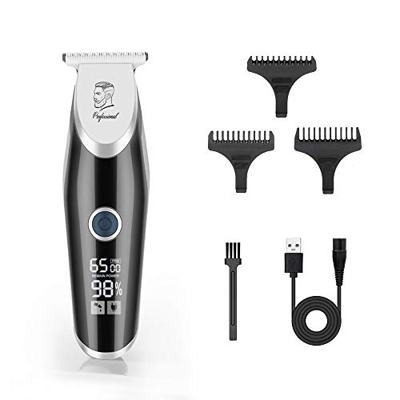 Rasoio professionale impermeabile senza fili multifunzione rasoio barba ricaricabile tramite USB con 3 pettini guida