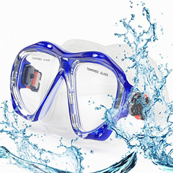 Maschera subacquea per snorkeling, Maschera da nuoto HD, Occhialini da sub antiappannamento, Maschera da sub per adulti Occhialini da nuoto per giovan en oferta