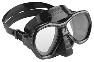 SEAC Elba MD, Maschera Unisex Bambini, Nero, Ridotta