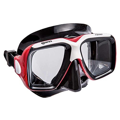 Mares Adulti Maschera Mask Rover, Unisex, Mask Rover, Rosso/Nero