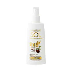 SOL pieles sensibles - Leche solar - protección específica para pieles sensibles - con aceite de Jojoba y leche de Avena - protección muy alta SPF50+ en oferta