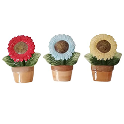 Umidificatore per termosifone evaporatore a Forma di Girasole deumidificatore calorifero con Gancio casa Set da 3 Rosso Celeste Gallo en oferta