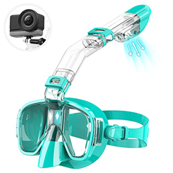 Maschera da Snorkeling Professionale, Maschera Subacquea Anti-Fog con Innovativo Sistema di Respirazione Integrato, Prospettiva Aperta a 180 ° con Sup en oferta