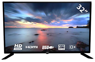 HKC 32F1D HD TV 81 cm (32 Pollici) televisore (Dolby Audio, Triplo Tuner (DVB-C/-S2/-T2), HDMI, USB, Coaxial Digital Audio output. È disponibile la mo