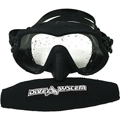 DiveSystem A7027 Maschera Subacquea Tecnica, Nero, Standard